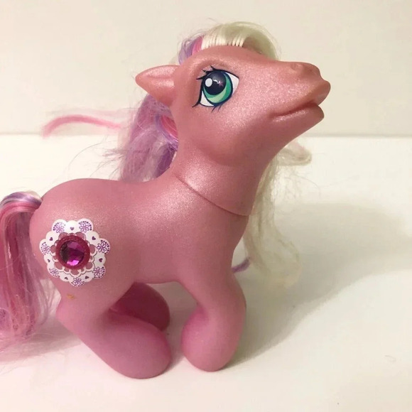 My Little Pony Butterfly Island Shimmer Shell Belle Crystal Lace Pink  Gem TLC - Picture 9 of 15